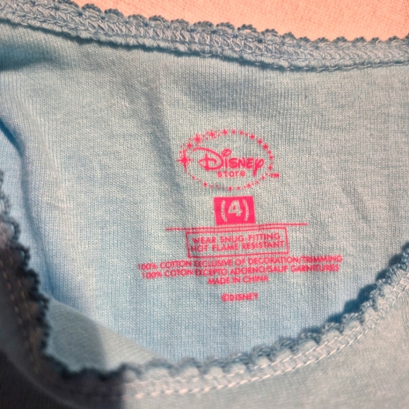 Disney Store girls size 4 Tinkerbell light blue pajama set, NWT - Picture 3 of 9